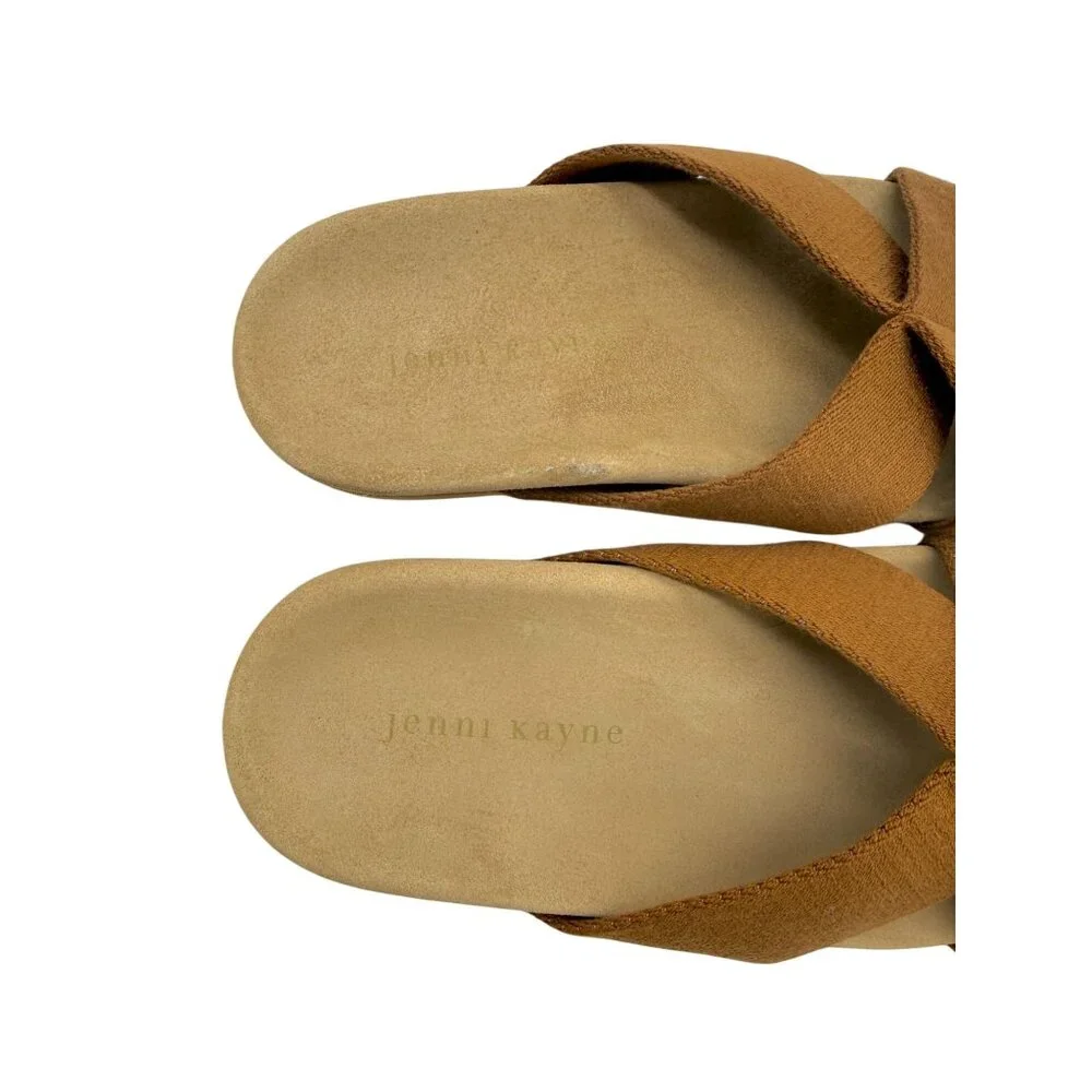 Jenni Kayne Cotton Crossover Sandal in Walnut - Size 6 - Picture 6 of 6